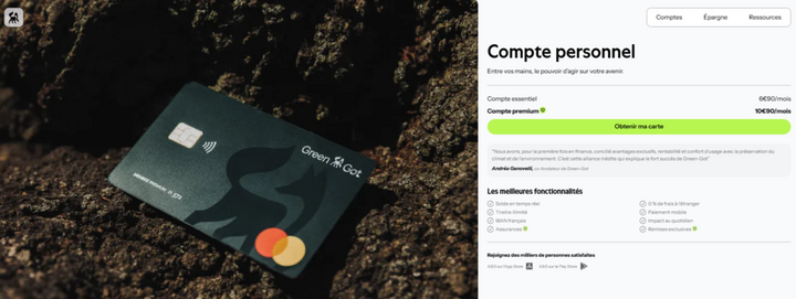 Compte courant Green-Got